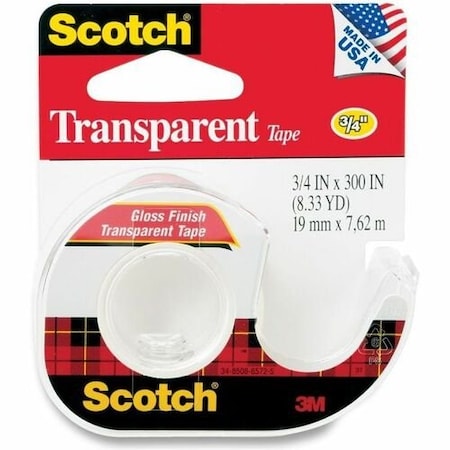 3M Commercial Tape, Transparent, Scotch MMM157S